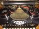 True Antique Royal Typewriter 10 Glass Keys Beveled Glass Side Panels C1919 Typewriters photo 1