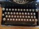 True Antique Royal Typewriter 10 Glass Keys Beveled Glass Side Panels C1919 Typewriters photo 5