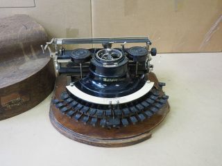 Antique Typewriter Hammond Multiplex Ideal W/ Case Ecrire Escribir Scrivere photo