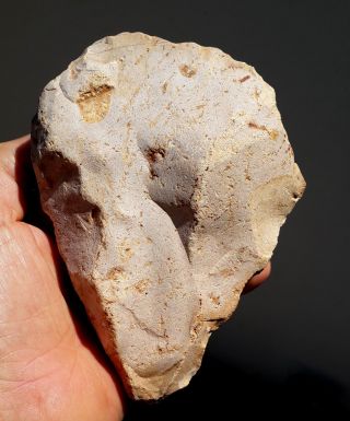 Flintstone Core Resembles Hand Axe Core Similar To Neanderthal Tool Paleolithic photo