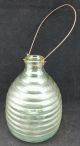 Charming Antique Footed / Hanging Heavy Glass Fly & Wasp Trap.  20cm Tall Garden photo 1
