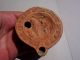 Roman Terracota Oil Lamp Decorated In Mythological Situation - Inscribed On Bottom Roman photo 4