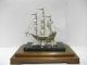 The Sailboat Of Silver Of Japan.  186g/ 6.  55oz.  3masts.  Japanese Antique. Other Antique Sterling Silver photo 1