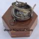Brass Push Button Direction Sundial Compass - Pocket Sundial Compass Gift Item. Compasses photo 1