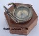 Brass Push Button Direction Sundial Compass - Pocket Sundial Compass Gift Item. Compasses photo 4