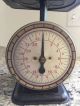 Vintage Antique Black - Finish Stamped Steel Counter - Top Scale And Pan C.  1920 ' S Scales photo 1