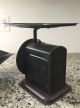Vintage Antique Black - Finish Stamped Steel Counter - Top Scale And Pan C.  1920 ' S Scales photo 7