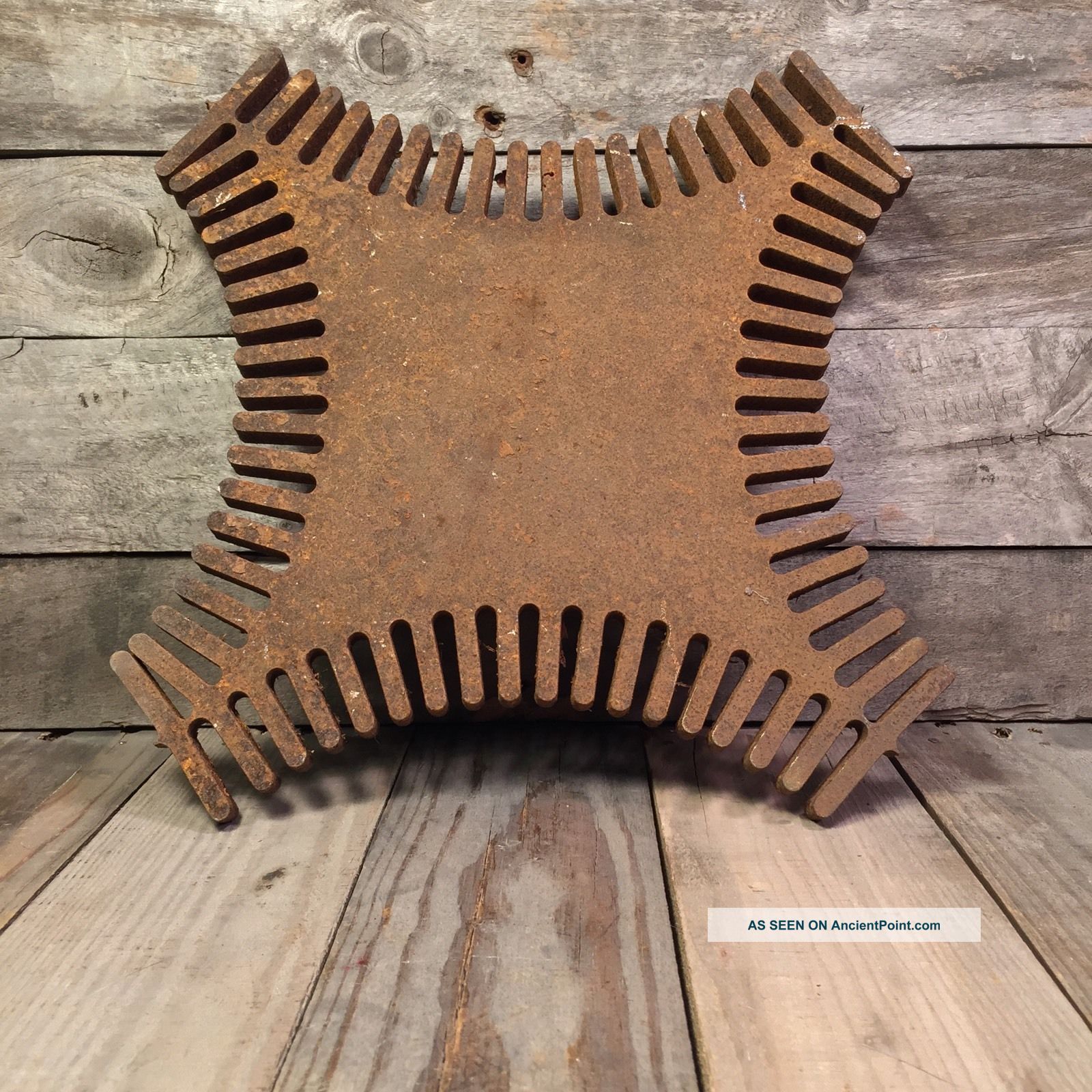 Steel Industrial Art Piece Gear Cog Sprocket Metal Iron Steampunk Prop Other Mercantile Antiques photo