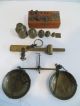Vintage Brass Scales And Misc.  Weights Scales photo 1