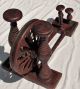 Antique Red Wooden Spinning Wheel Traditional Floor Tabletop Charkha India India photo 1
