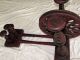 Antique Red Wooden Spinning Wheel Traditional Floor Tabletop Charkha India India photo 7