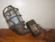 Vintage Brass U.  S.  Navy Bulkhead Explosion Proof Caged Light,  Machine Age Chandeliers, Fixtures, Sconces photo 2