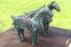 Fine Antique Vintage Pair Chinese Cloisonne Horses Statue Figures Censer Incense Burners photo 2