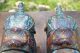 Fine Antique Vintage Pair Chinese Cloisonne Horses Statue Figures Censer Incense Burners photo 3