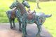 Fine Antique Vintage Pair Chinese Cloisonne Horses Statue Figures Censer Incense Burners photo 7
