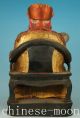 Delicate Chinese Old Wood Handmade Carved God Of Wealth Buddha Collect Statue Other Antique Chinese Statues photo 2