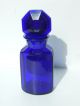 Cobalt Blue Apothecary Pharmacy Facet Crystal Glass Bottle - Ferr Sulfuric Bottles & Jars photo 2