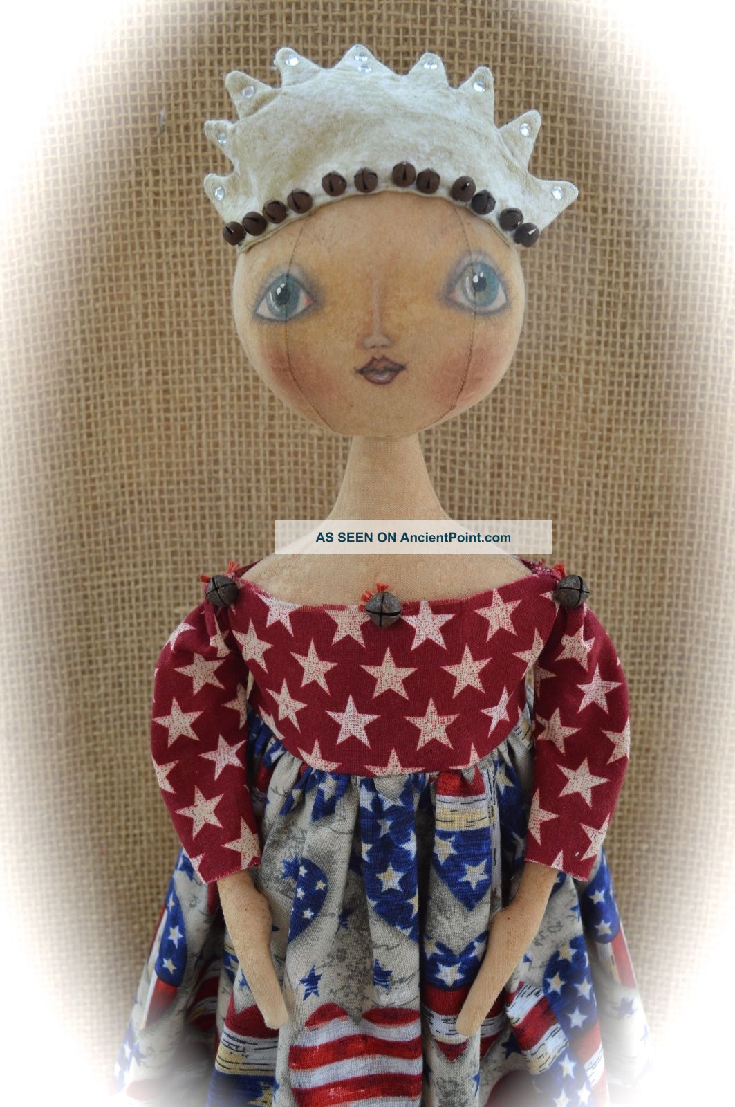 Primitive Folk Art Doll - Lady Liberty - Cheese Creek Primitives Primitives photo