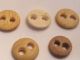 18 Antique Bone Underwear Buttons Civil War Reenactment 2 Hole Big Eyes Buttons photo 3