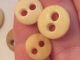 18 Antique Bone Underwear Buttons Civil War Reenactment 2 Hole Big Eyes Buttons photo 5