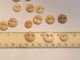 18 Antique Bone Underwear Buttons Civil War Reenactment 2 Hole Big Eyes Buttons photo 6