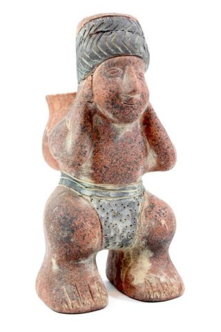 Antique Pre Columbian Sculpture Figural Effigy Colima Vessel Statue 1 photo