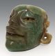 Mayan Jade Stone Mask Pendant Statue Antique Pre Columbian Artifact Aztec Olmec The Americas photo 1