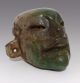Mayan Jade Stone Mask Pendant Statue Antique Pre Columbian Artifact Aztec Olmec The Americas photo 7