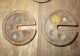 2 Antique Fairbanks Platform Scale Counter Weights & Hanger Farm Scales photo 4