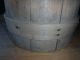 Antique Sugaring Bucket Firkin Tongue And Groove Slats Wood Bands Other Antique Woodenware photo 3