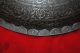 Antique Indo Persian Mughal Islamic Scrpt Engraved Steel Shield Dhal No Shamshir India photo 7