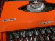 Rare Orange Typewriter Privileg Under License Of Mercedes Made In Italy 70`s Typewriters photo 3
