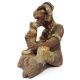 Jalisco Polychrome Ceramic Shaman Figure Precolumbian Terracotta Pottery Mayan The Americas photo 3