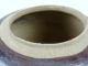 Old Asian Oriental Brown Glaze Squat Globular Storage Pot With Calligraphy Pots photo 5