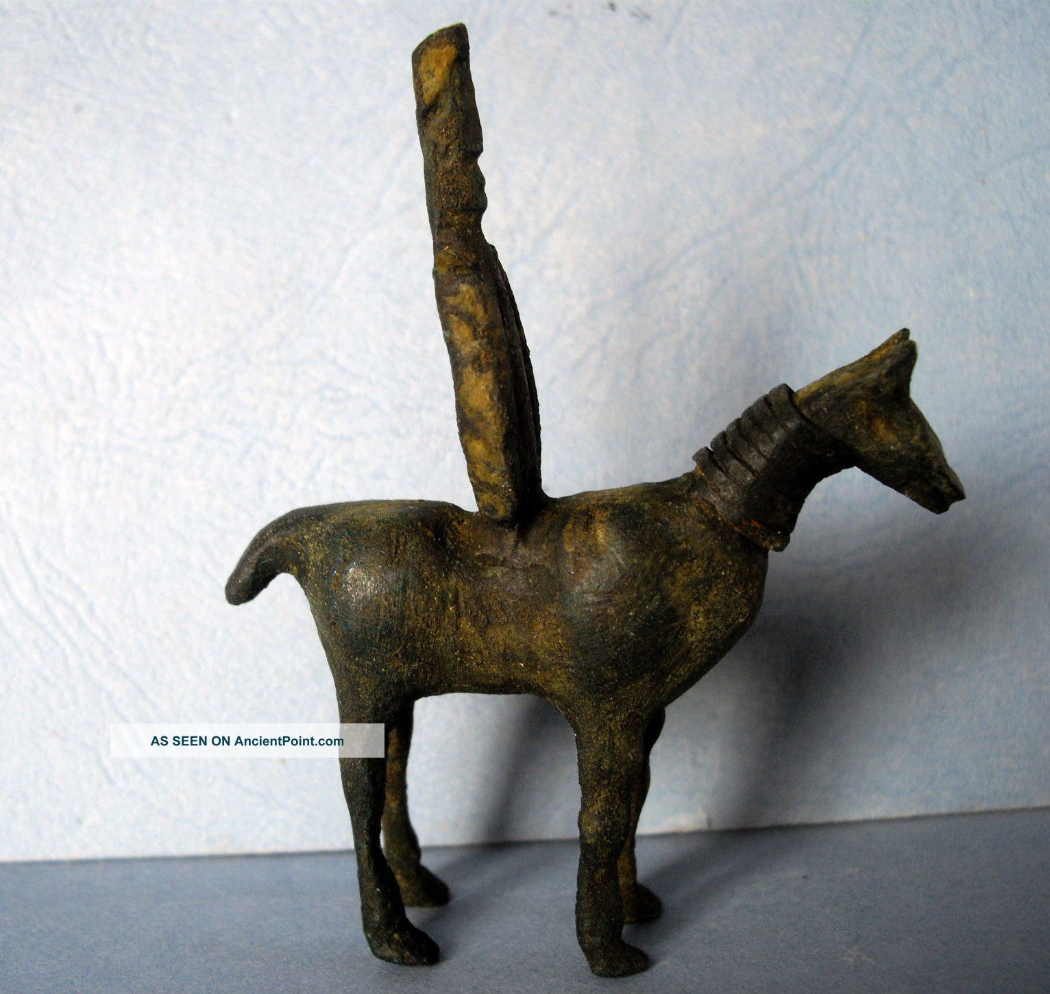 Completely Authentic Ancient Celtic Solid Cast Bronze Votive Figure.  (016460). European photo