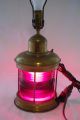 Vintage Mid Century Rubal Anchor Maritime Nautical Ship Lantern Table Lamp Lamps & Lighting photo 6