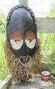 Large Antique African Tribal Art Dan Tribe Handmade Wooden Ceremonial Mask Yqz Masks photo 1