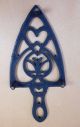 (3) Vintage Cast Iron Trivets Country Kitchen Wood Stove Kettle - Iron Stand Trivets photo 5
