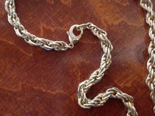 A Really Lovely Mens 18 Ins Rope Chain Link Necklace Beach Find photo