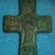 Stunning Byzantine Bronze Encolpion Cross Pendant Amulet 11th Century Ad Ref.  771 Roman photo 1