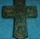 Stunning Byzantine Bronze Encolpion Cross Pendant Amulet 11th Century Ad Ref.  771 Roman photo 2