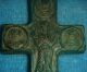 Stunning Byzantine Bronze Encolpion Cross Pendant Amulet 11th Century Ad Ref.  771 Roman photo 3
