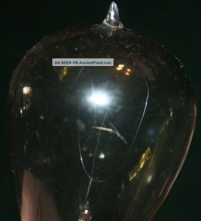 Antique 1900 Pioneer Carbon Filament Light Bulb Thomson - Houston Edison Patent Other Antique Science, Medical photo