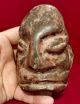 Carved Stone Dying Face Statue Antique Pre Columbian Artifact Mayan Olmec Figure The Americas photo 11