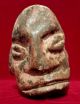 Carved Stone Dying Face Statue Antique Pre Columbian Artifact Mayan Olmec Figure The Americas photo 3