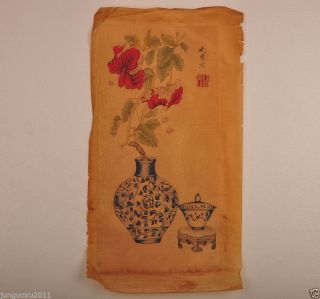 Rare Old Chinese Ren Wu Hand Painting Marked Dong Qi Chang photo