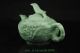 Chinese Old Handwork Carving Jadeite Flowers And Birds Porcelain Teapot Teapots photo 8