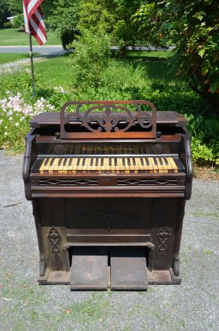 Ca1888 Mason & Hamlin Organ Co Antique Pump Organ - To Restore/parts - Pk Up Only photo