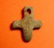 Very Rare Viking Era Lead Cross - C 11th C Ad - Wearable Religious Artifact Roman photo 3
