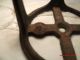 Antique Small Round Iron Trivet With Four Tall Legs - - 1107 Trivets photo 1